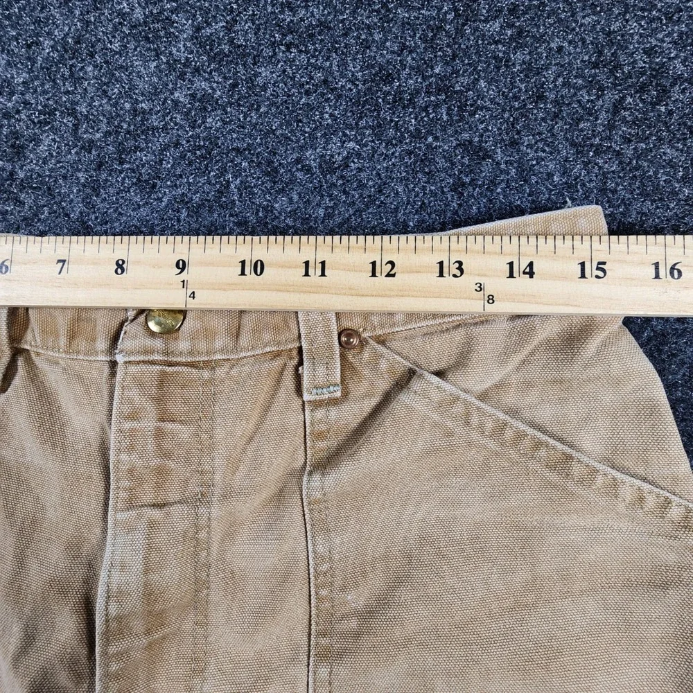 Vintage 80s Carhartt Double Knee Pants Mens 34x32 Tan USA Made Duck Canvas